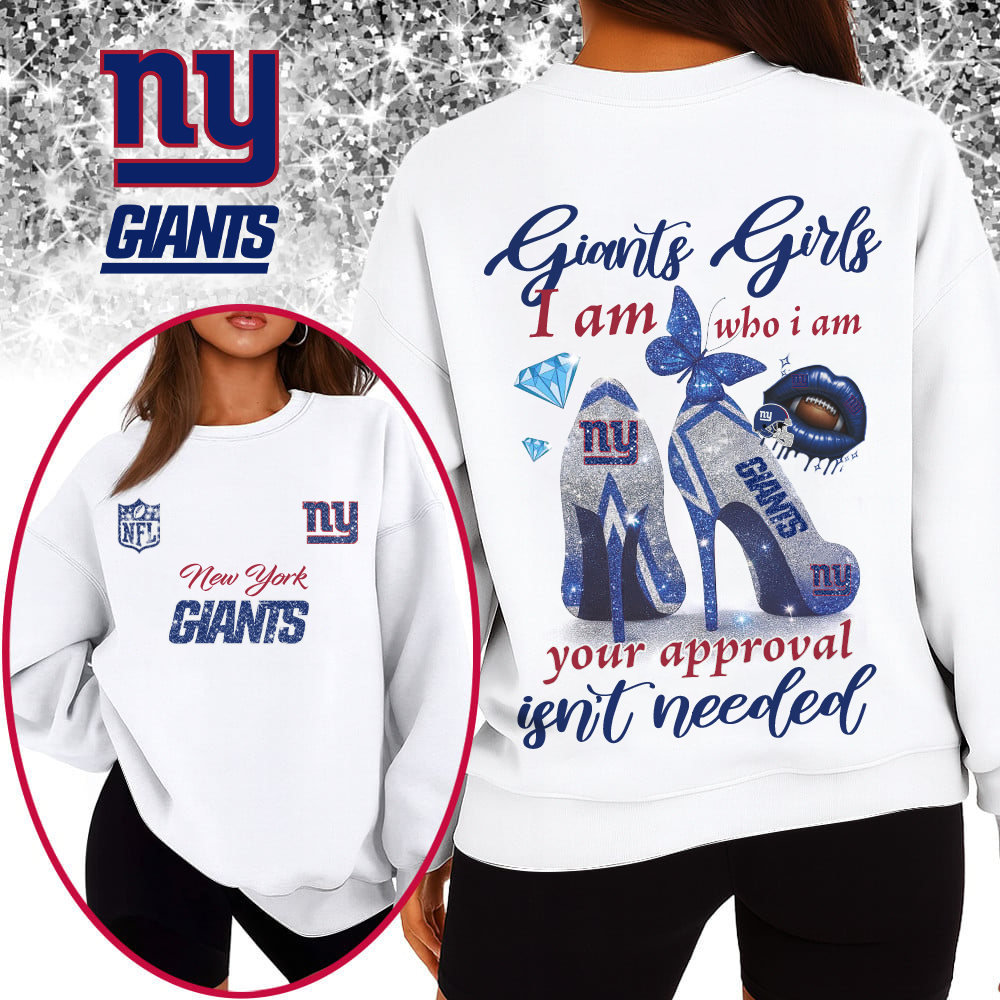 NYG Premium NFL I Am Who I Am Glitter 3D Apparel DDT 211025 NTL