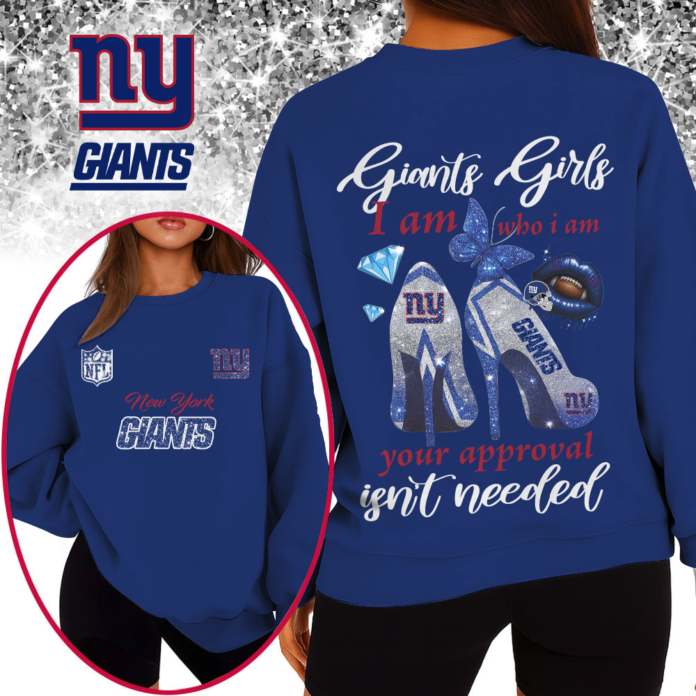 NYG Premium NFL I Am Who I Am Glitter 3D Apparel DDT 211025 NTL