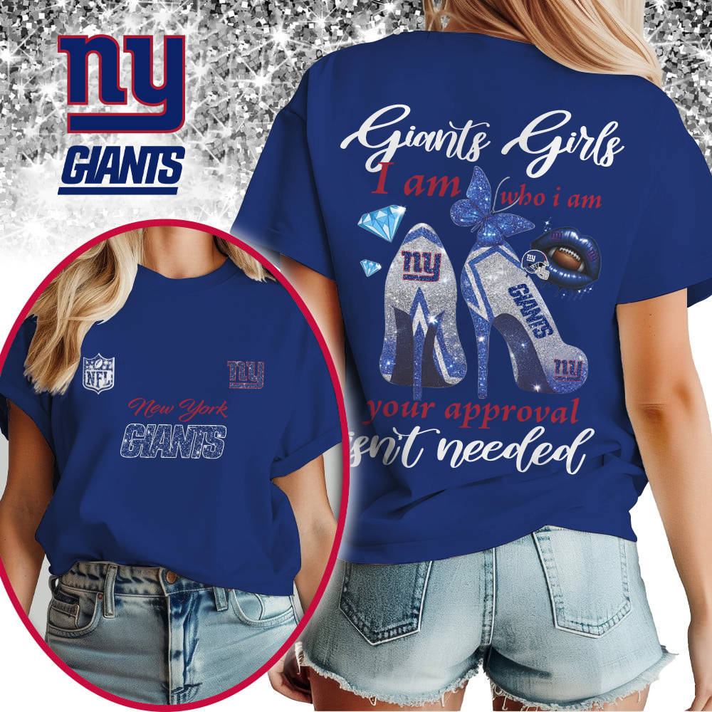 NYG Premium NFL I Am Who I Am Glitter 3D Apparel DDT 211025 NTL