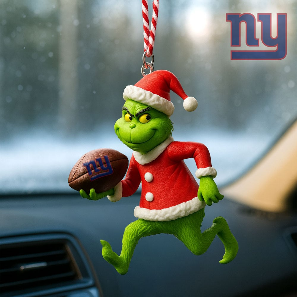 NYG Premium NFL No.1 Team Christmas Car Hanging Ornament DDT HLPHUONG