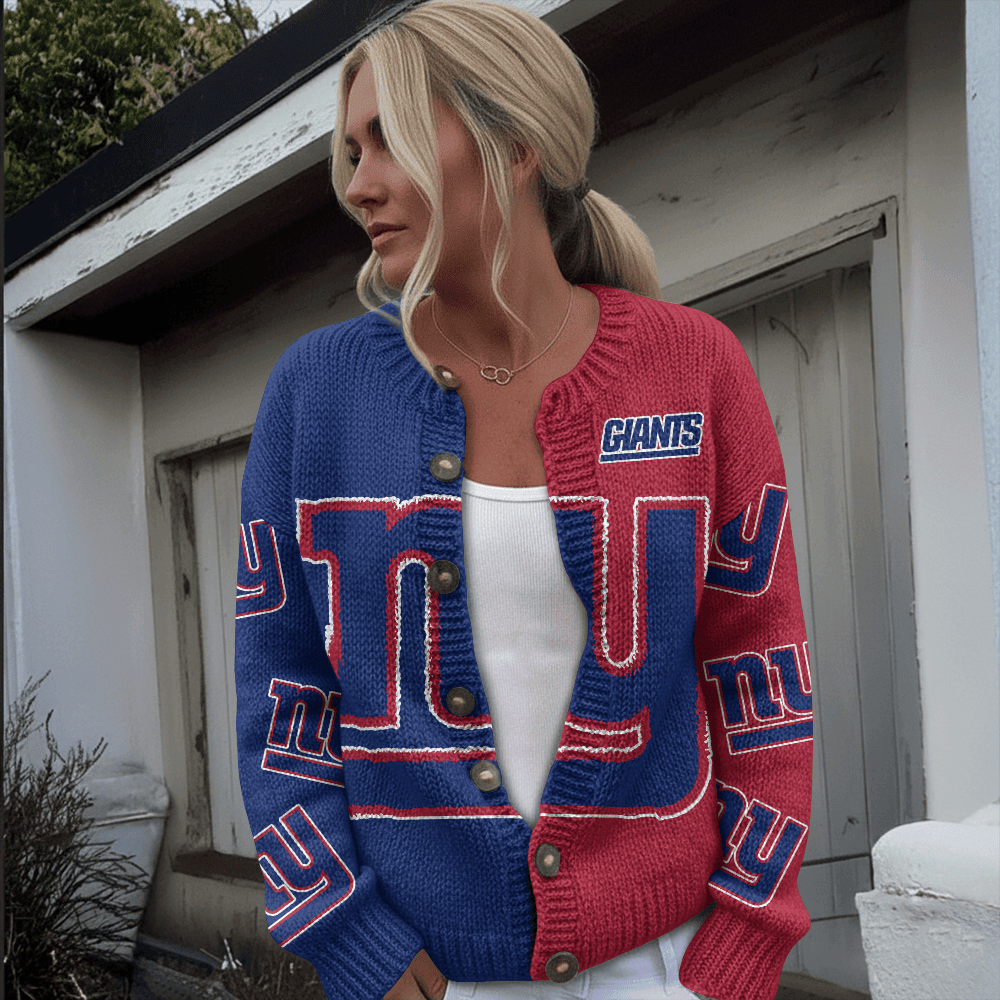 NYG x NFL Cardigan Sweatshirt With Button v1  DatND DVT
