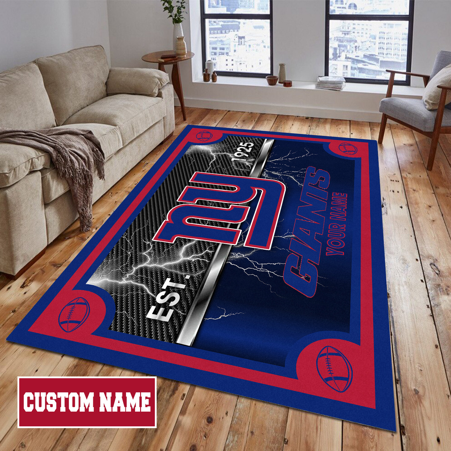 NYG x NFL Rug DATND TANTD