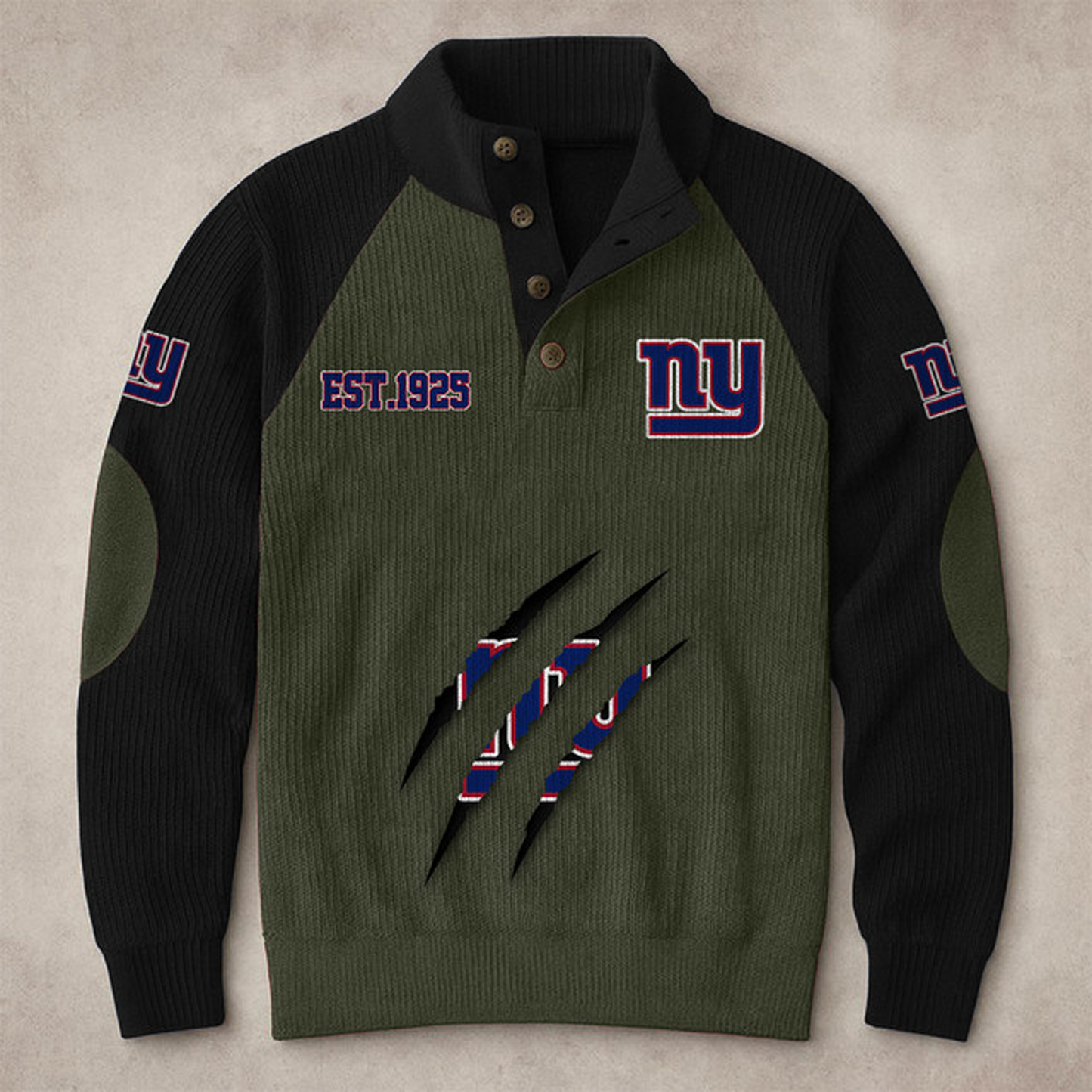 NYG X NFL corduroy colorblock long sleeves V1 NAK THUONGNH