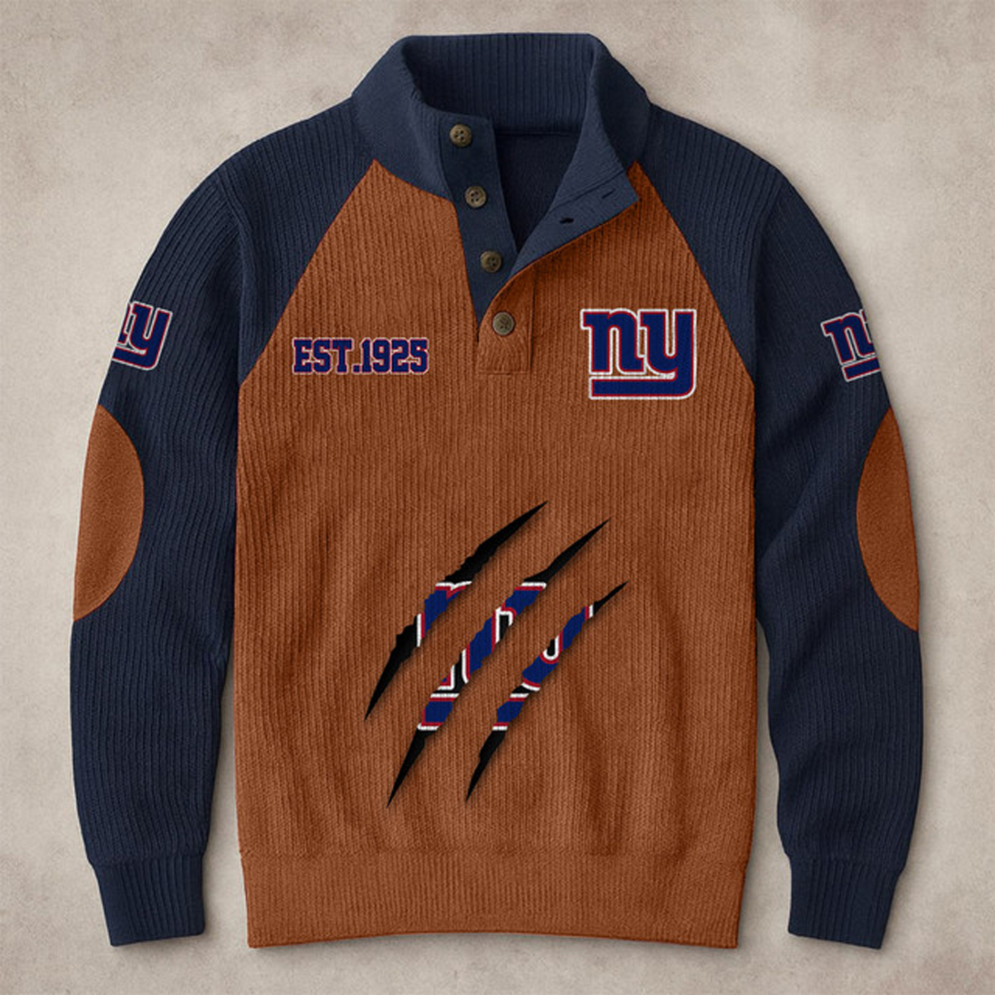 NYG X NFL corduroy colorblock long sleeves V1 NAK THUONGNH