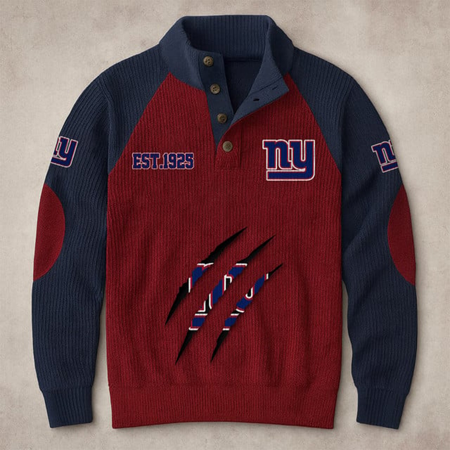 NYG X NFL corduroy colorblock long sleeves V1 NAK THUONGNH