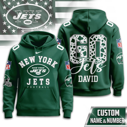 NYJ Premium NFL Custom Game Day Hoodie DDT NTL