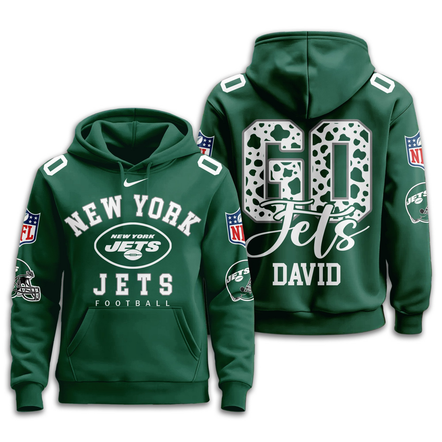 NYJ Premium NFL Custom Game Day Hoodie DDT NTL