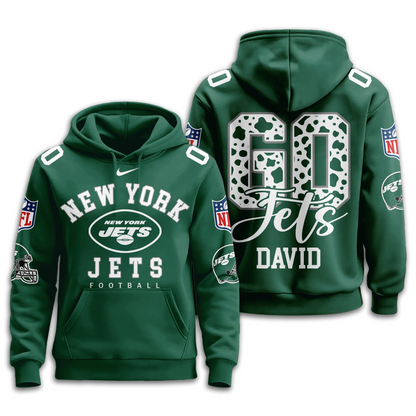 NYJ Premium NFL Custom Game Day Hoodie DDT NTL
