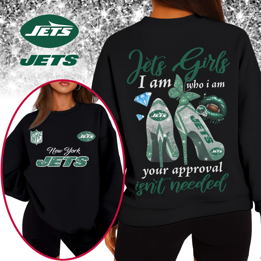 NYJ Premium NFL I Am Who I Am Glitter 3D Apparel DDT 211025 NTL