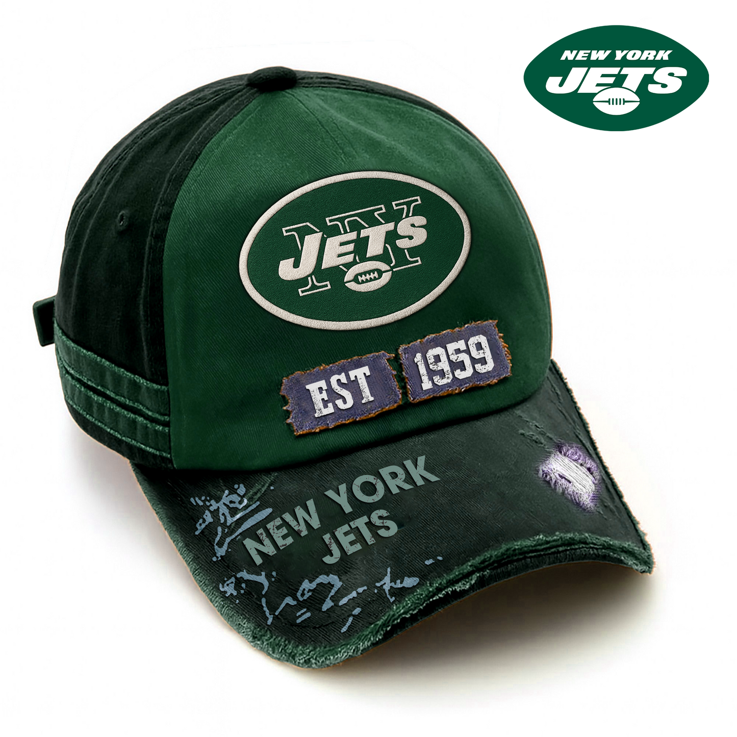 NYJ Premium NFL Legacy Classic Cap DatND DVT