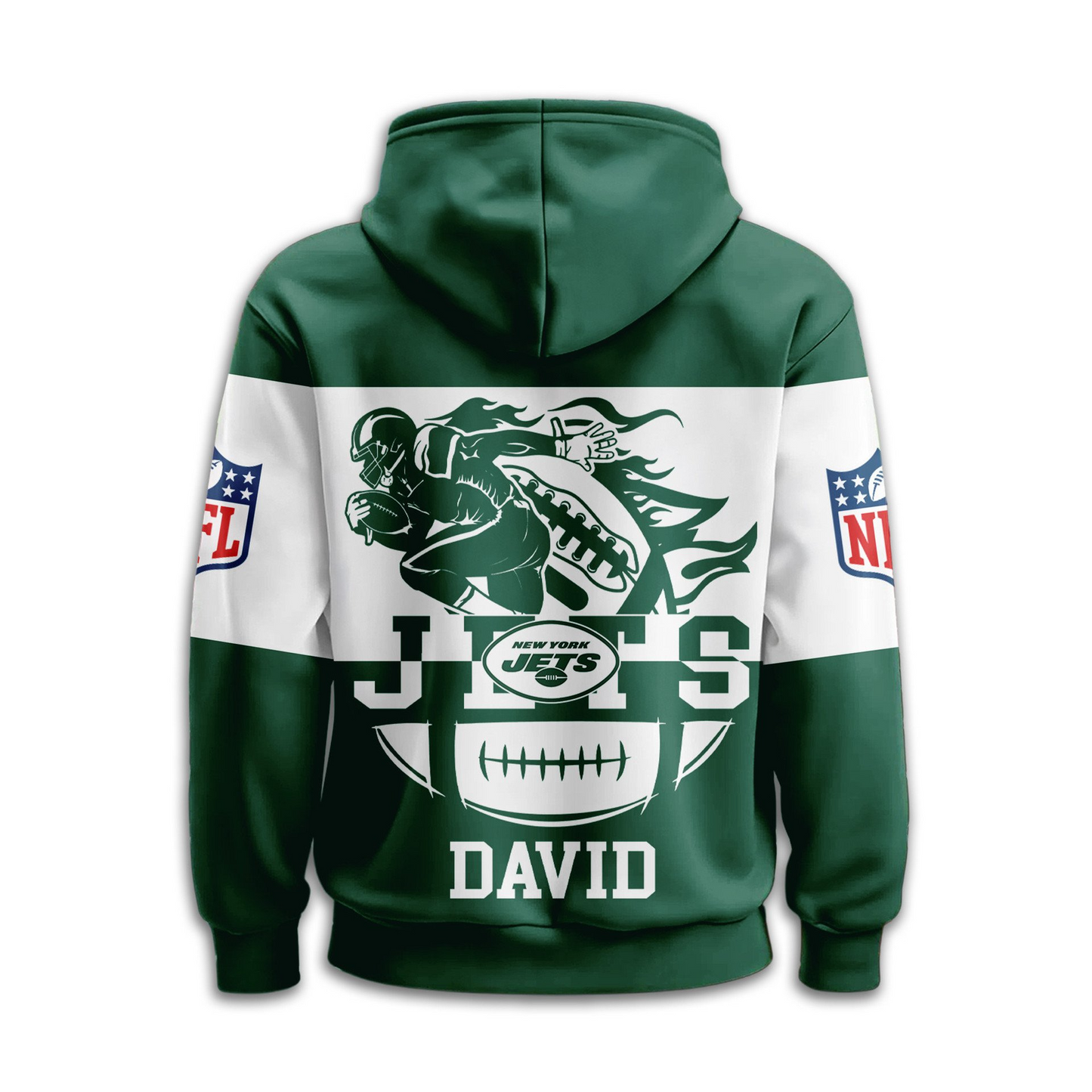 NYJ Premium NFL Touchdown Spirit Personalized Hoodie DDT CTND
