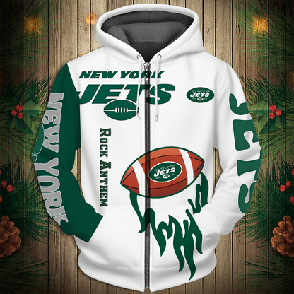 NYJ Premium NFL V2 3D Graphic Hoodie DDT NTL