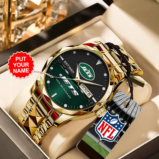 NYJ x NFL Alloy Luxury Quartz Watch DATND TANTD