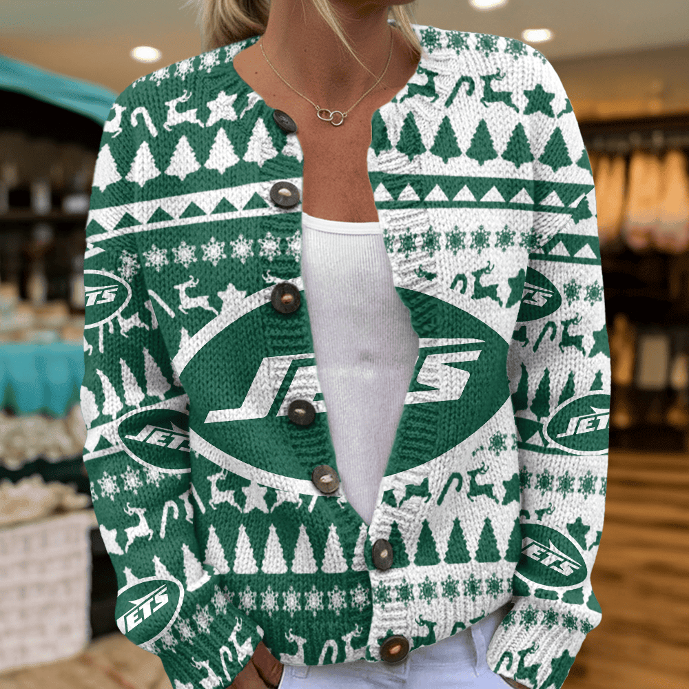 NYJ x NFL Cardigan Sweatshirt With Button V2  DatND DVT