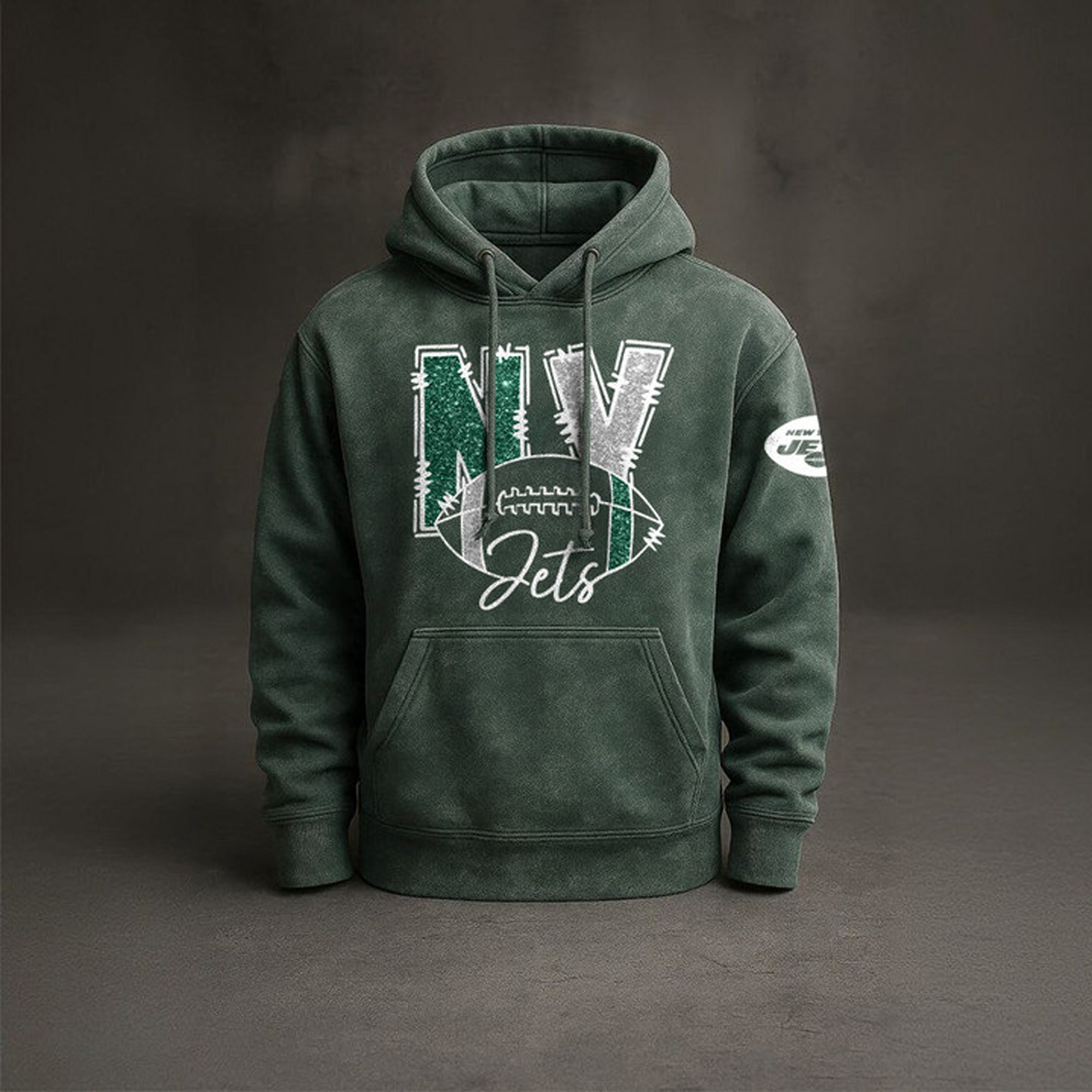 NYJ x NFL Embossed Hoodie DatND THUONGNH