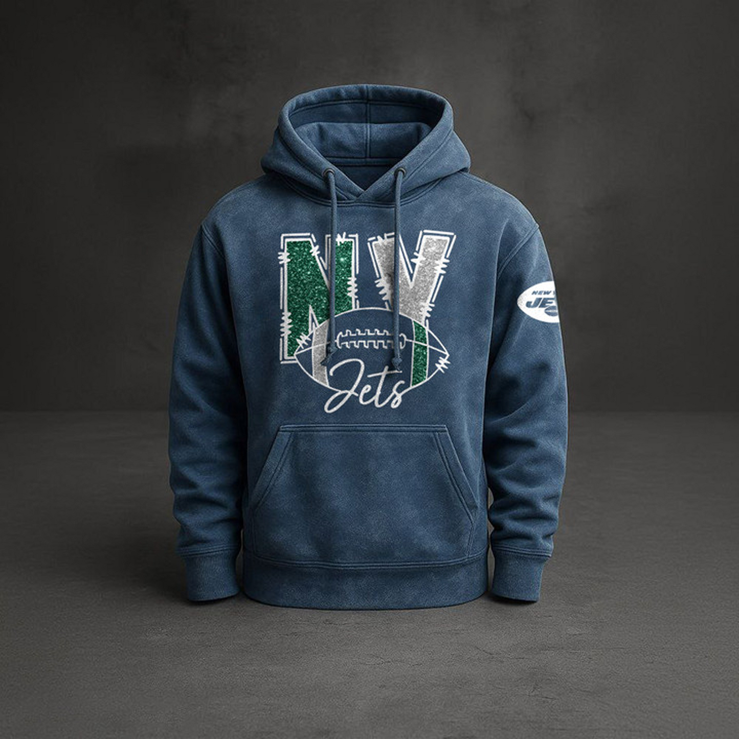 NYJ x NFL Embossed Hoodie DatND THUONGNH