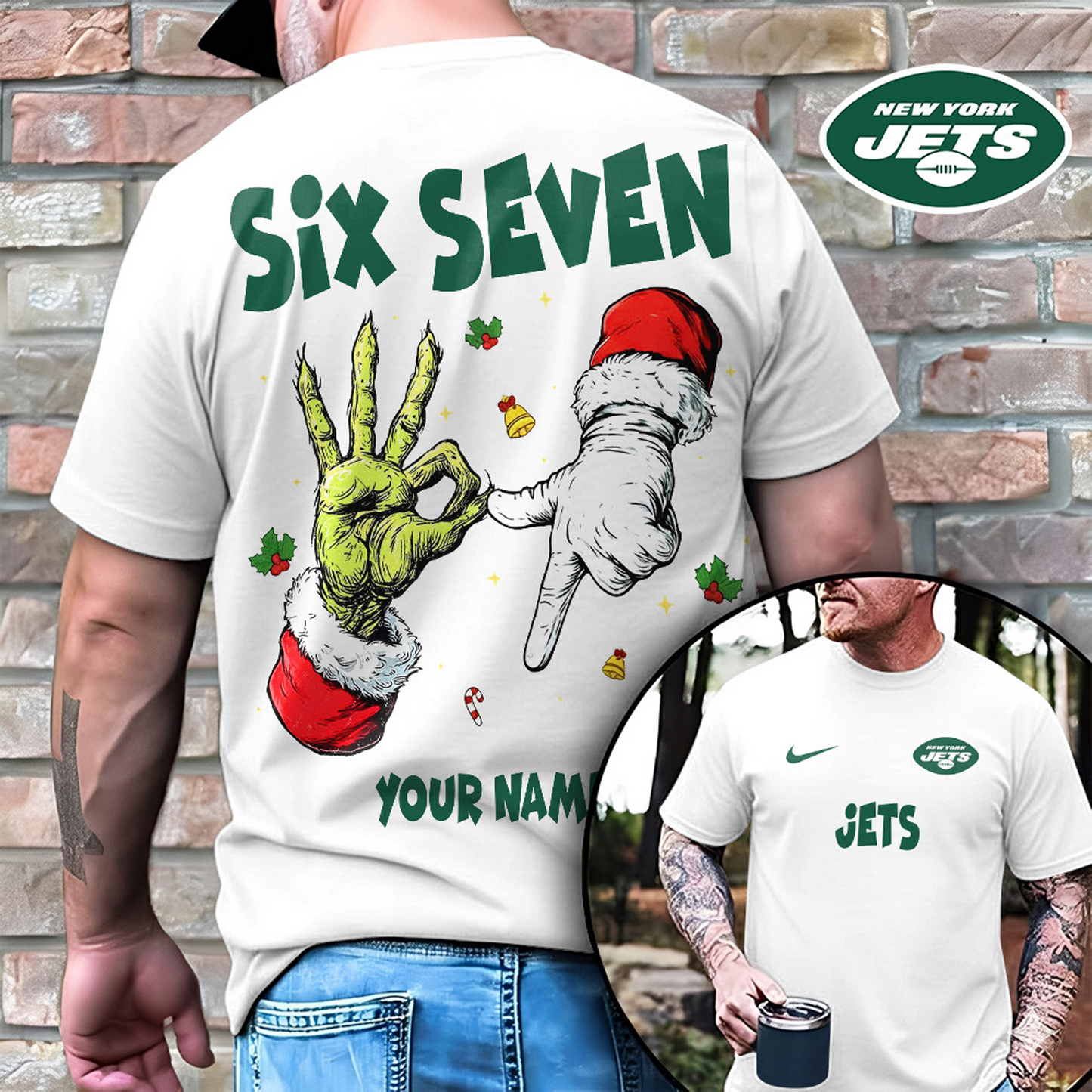 NYJ x NFL Funny Six Seven Hot Trend Tshirt Custom Any Name DATND TANTD