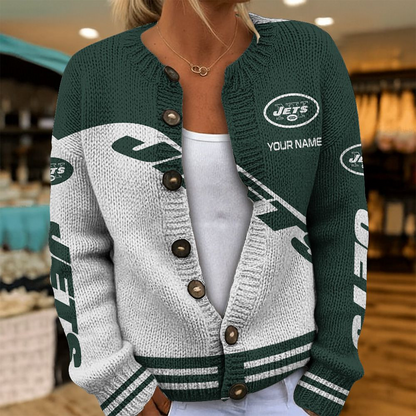 NYJ x NFL Knitted Cardigan DATND TANTD