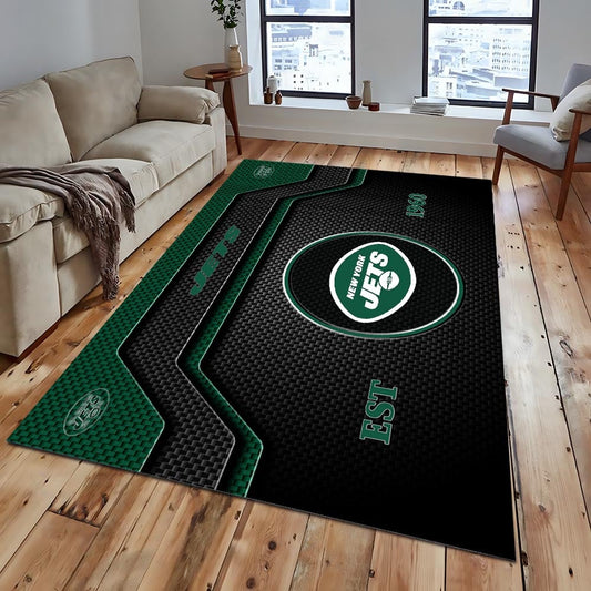 NYJ x NFL Modern Sports Living Room Rug DatND DVT