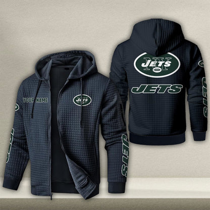 NYJ x NFL Quilted Zip Hoodie DatND DVT