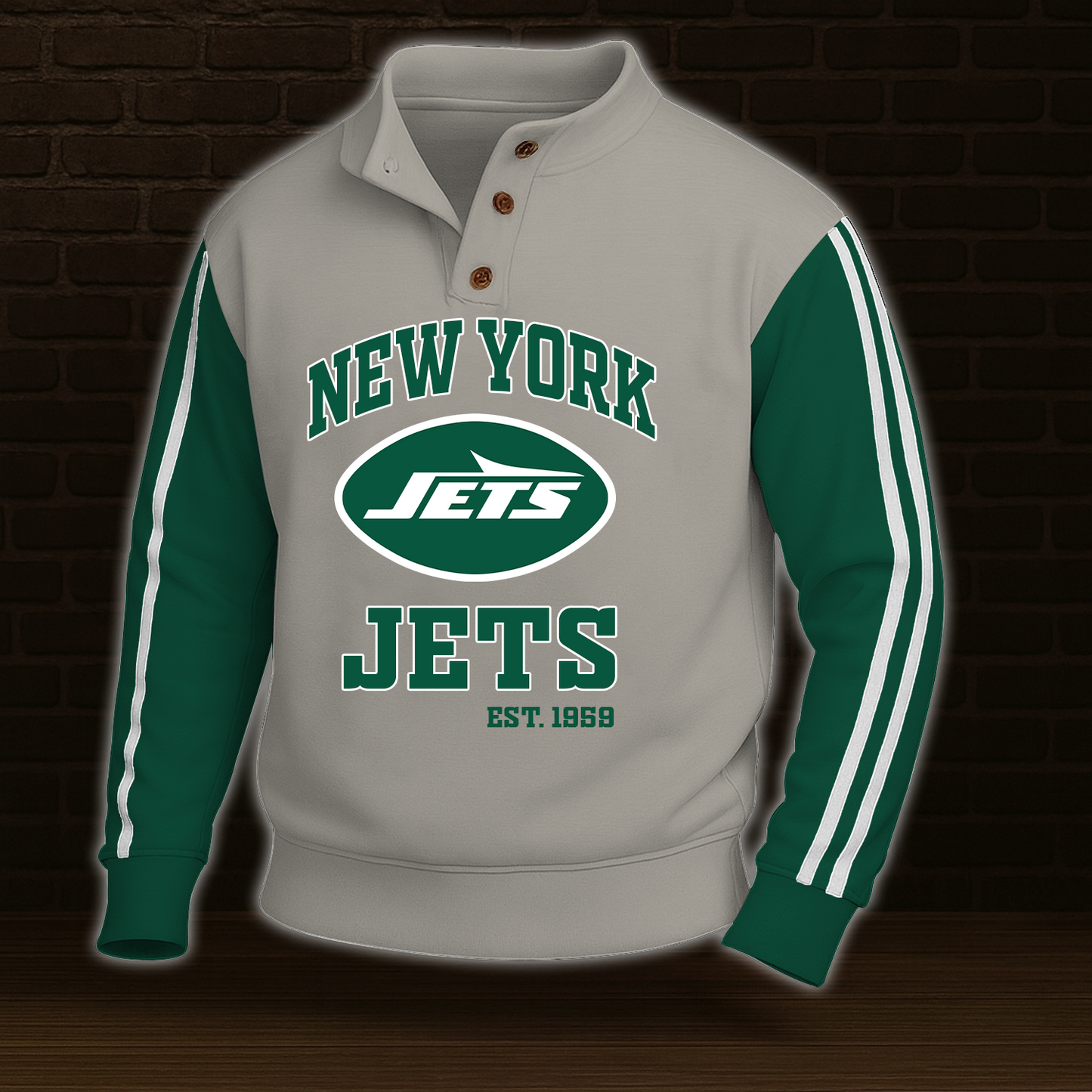 NYJ x NFL Stand Collar Sweatshirt DATND TANTD 031025