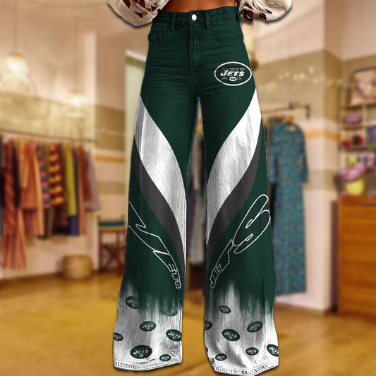 NYJ x NFL Women's Casual Wide Leg Pants DATND TANTD 281025