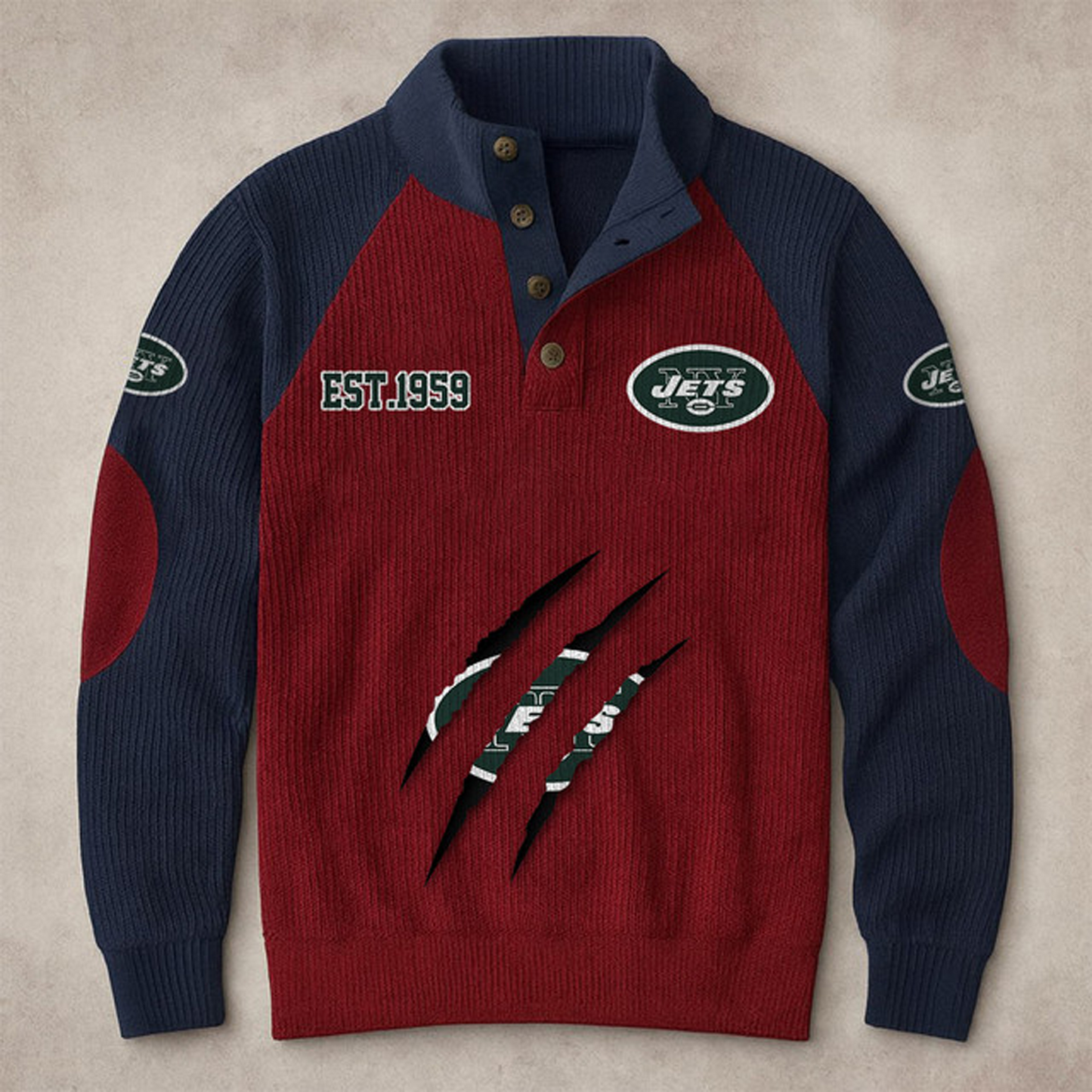 NYJ X NFL corduroy colorblock long sleeves V1 NAK THUONGNH