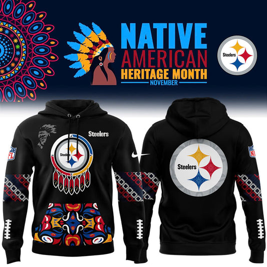 Native American Heritage Month Premium NFL X PIT Hoodie NDT NHM