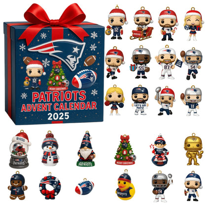 DISCOUNT 60% New England Patriots Advent Calendar 2025 – 24 Days BQH