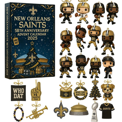 DISCOUNT 60% New Orleans Saints 58th Anniversary Advent Calendar 2025 BQH
