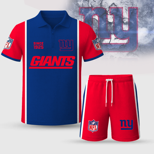 NYG Premium NFL V2 Combo Polo And Shorts DDT TTV