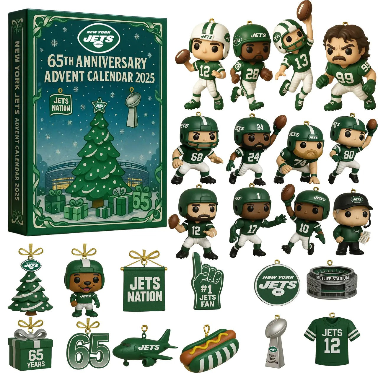 DISCOUNT 60% New York Jets Advent Calendar - The One With 24 Little Doors BQH