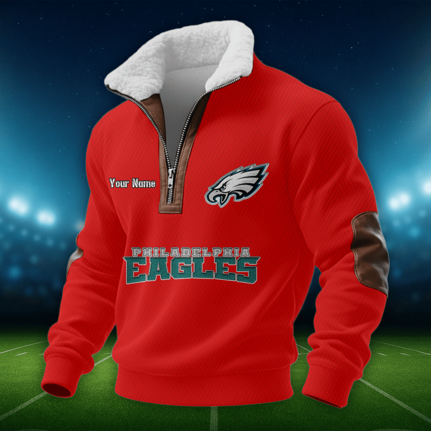 PE NFL Men Fur Collar Sweatshirt DDT CTND