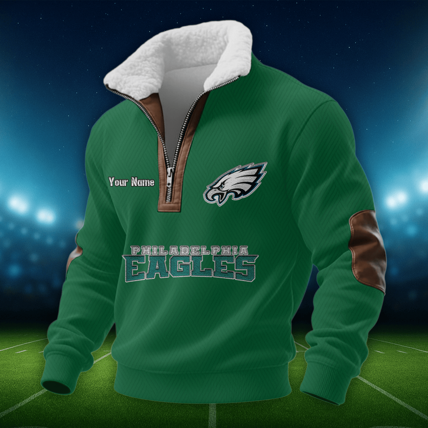 PE NFL Men Fur Collar Sweatshirt DDT CTND