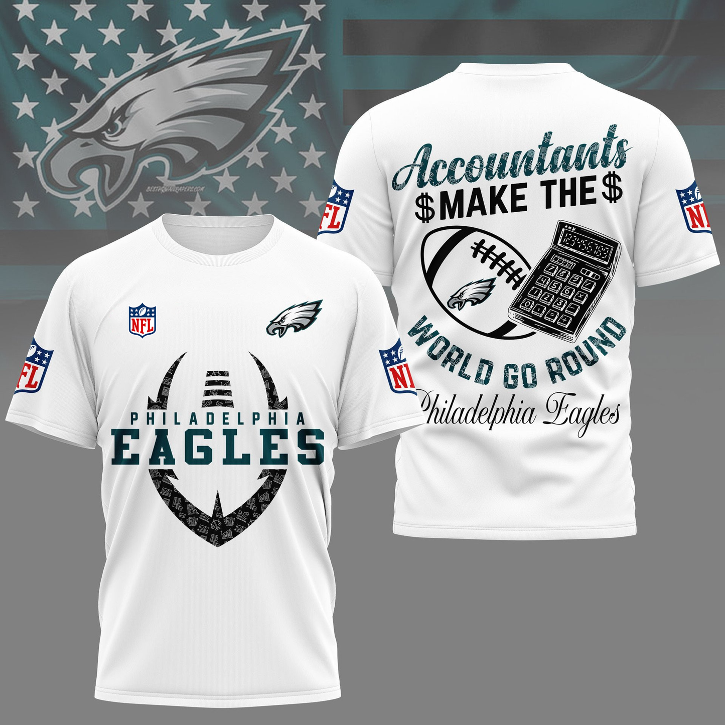 PE Premium NFL Accountant Pride Fan 3D Shirt DDT CTND