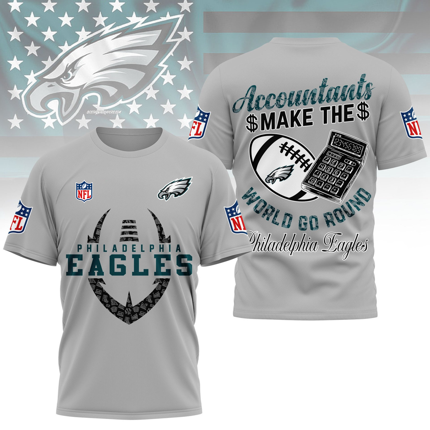 PE Premium NFL Accountant Pride Fan 3D Shirt DDT CTND