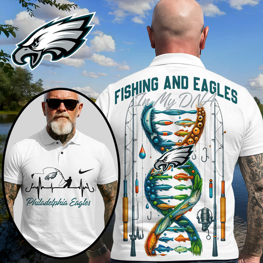PE Premium NFL Fishing In My DNA Polo Shirt DDT CTND
