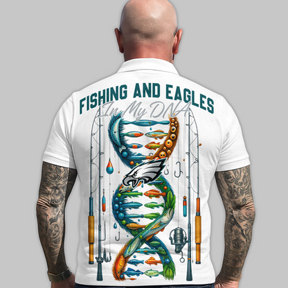 PE Premium NFL Fishing In My DNA Polo Shirt DDT CTND