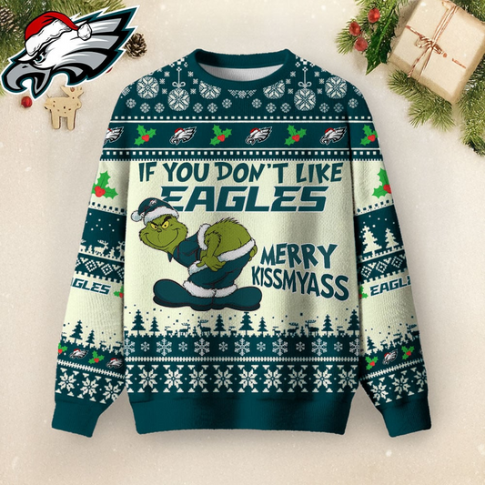 PE Premium NFL Merry Kissmyass Ugly Sweater DDT CTND