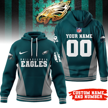 PE Premium NFL Personalized Fan Hoodie DDT NTL