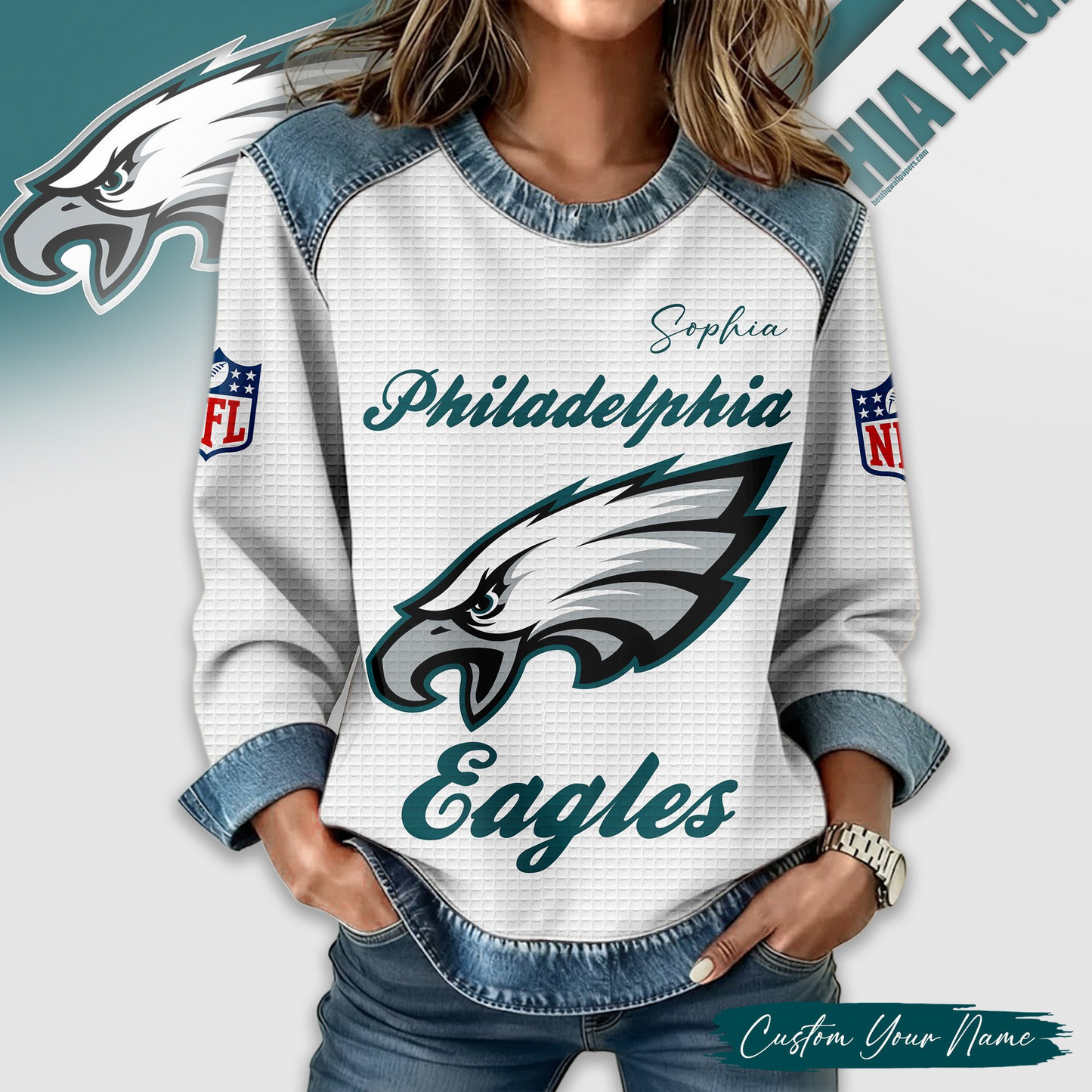 PE Premium NFL Print Casual Sweatshirt DDT CTND