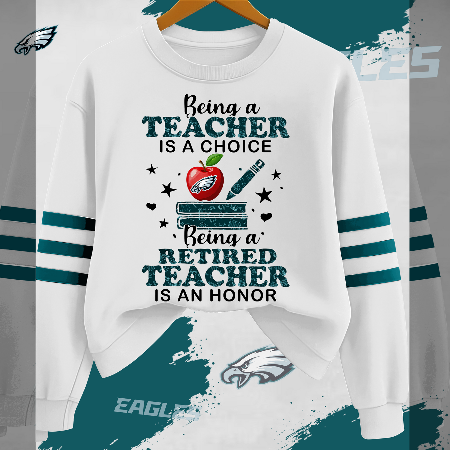 PE  Premium NFL Teacher Honor 3D Sweatshirt DDT HLPHUONG
