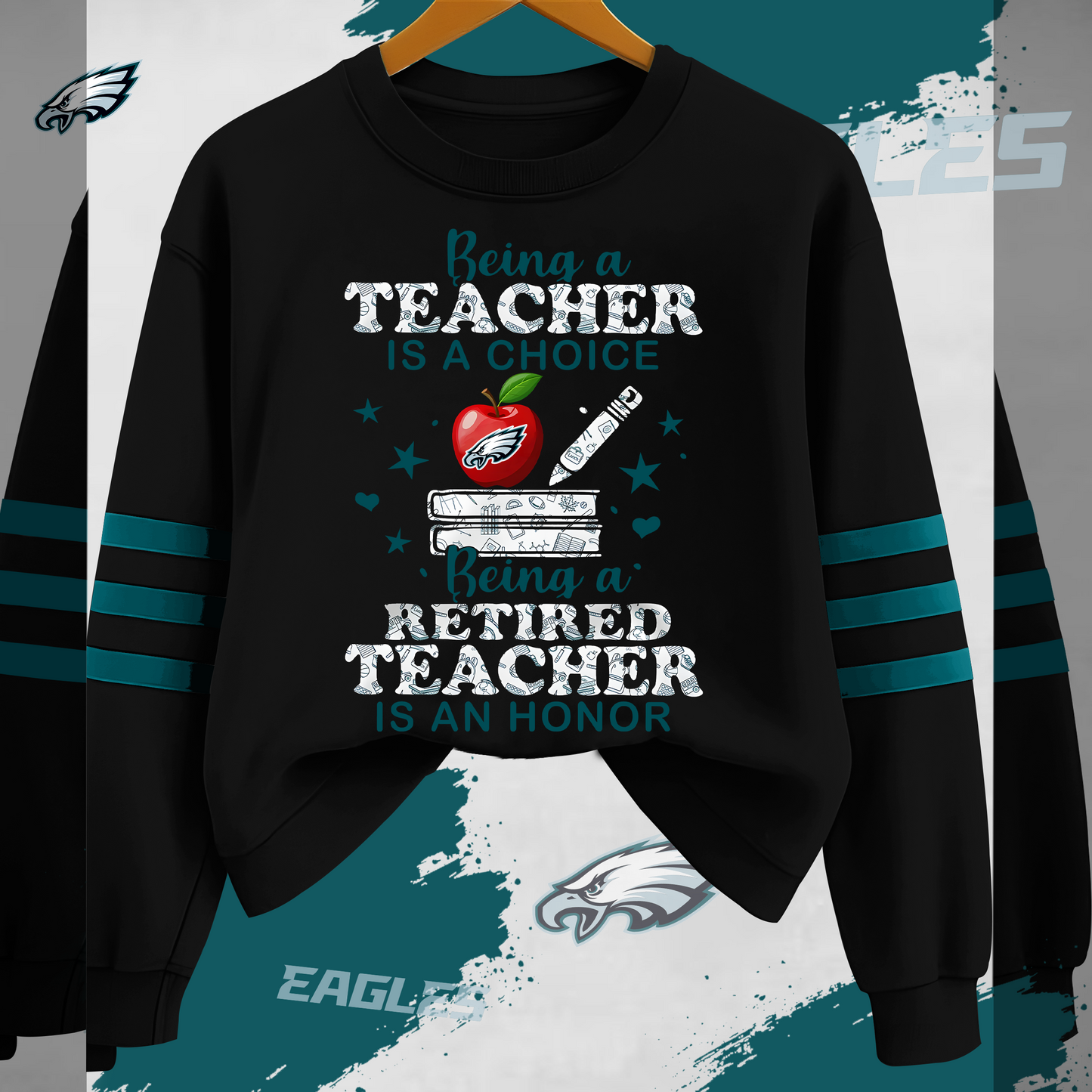 PE  Premium NFL Teacher Honor 3D Sweatshirt DDT HLPHUONG