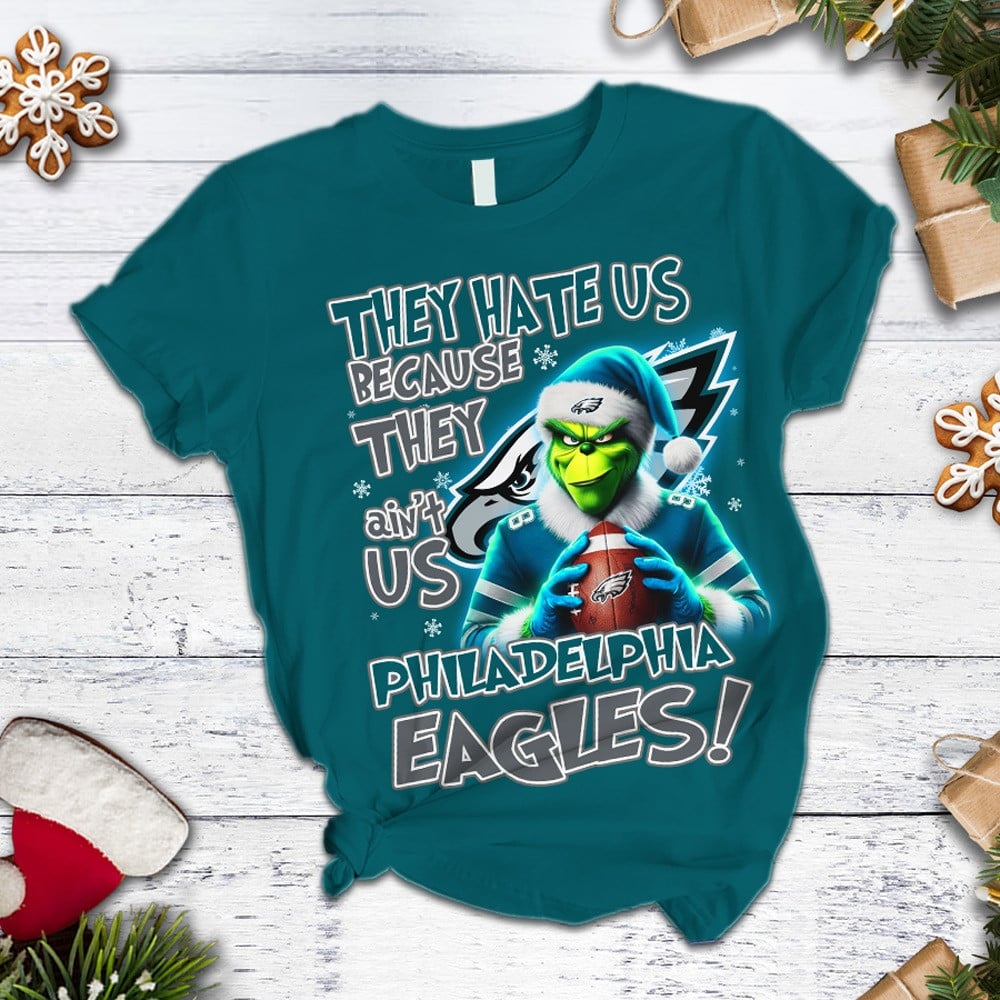 PE Premium NFL They Ain't Us Grinch Pajamas Set DDT CTND