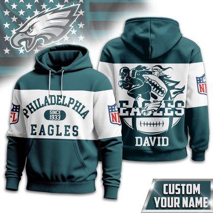 PE Premium NFL Touchdown Spirit Personalized Hoodie DDT CTND