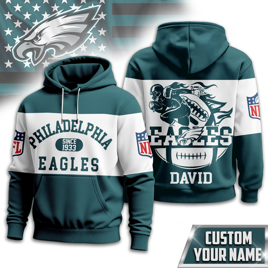 PE Premium NFL Touchdown Spirit Personalized Hoodie DDT CTND