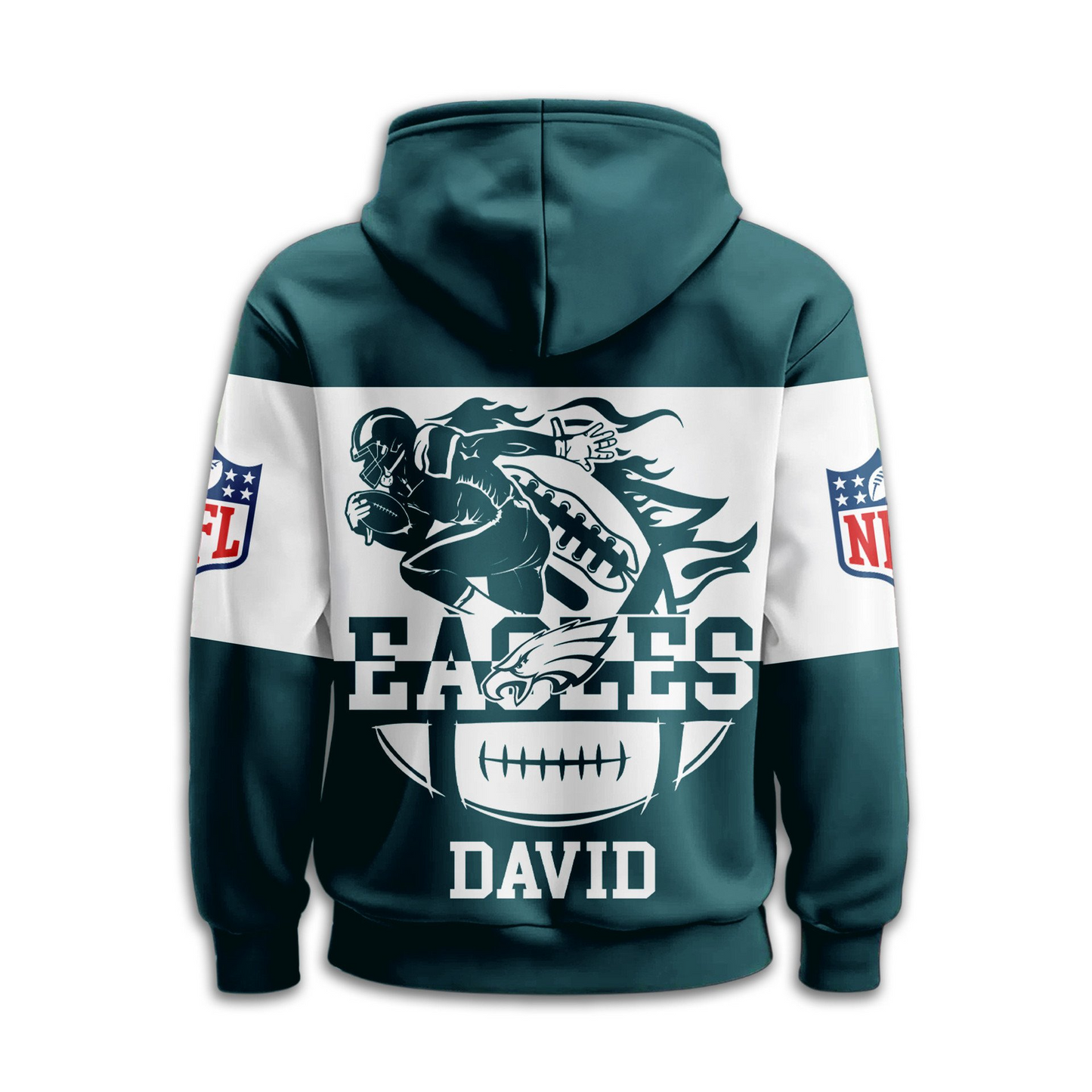PE Premium NFL Touchdown Spirit Personalized Hoodie DDT CTND