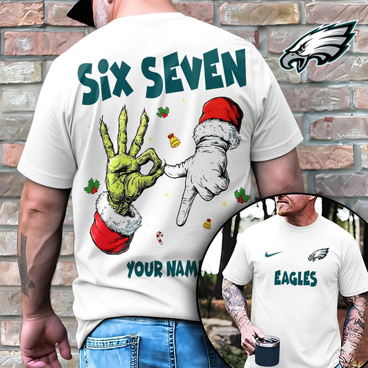 PHI x NFL Funny Six Seven Hot Trend Tshirt Custom Any Name DATND TANTD