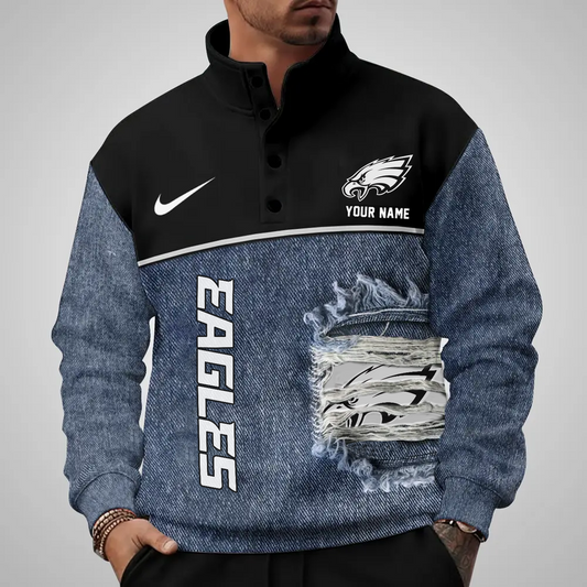 PHI x NFL Half Button Sweatshirt DatND DVT