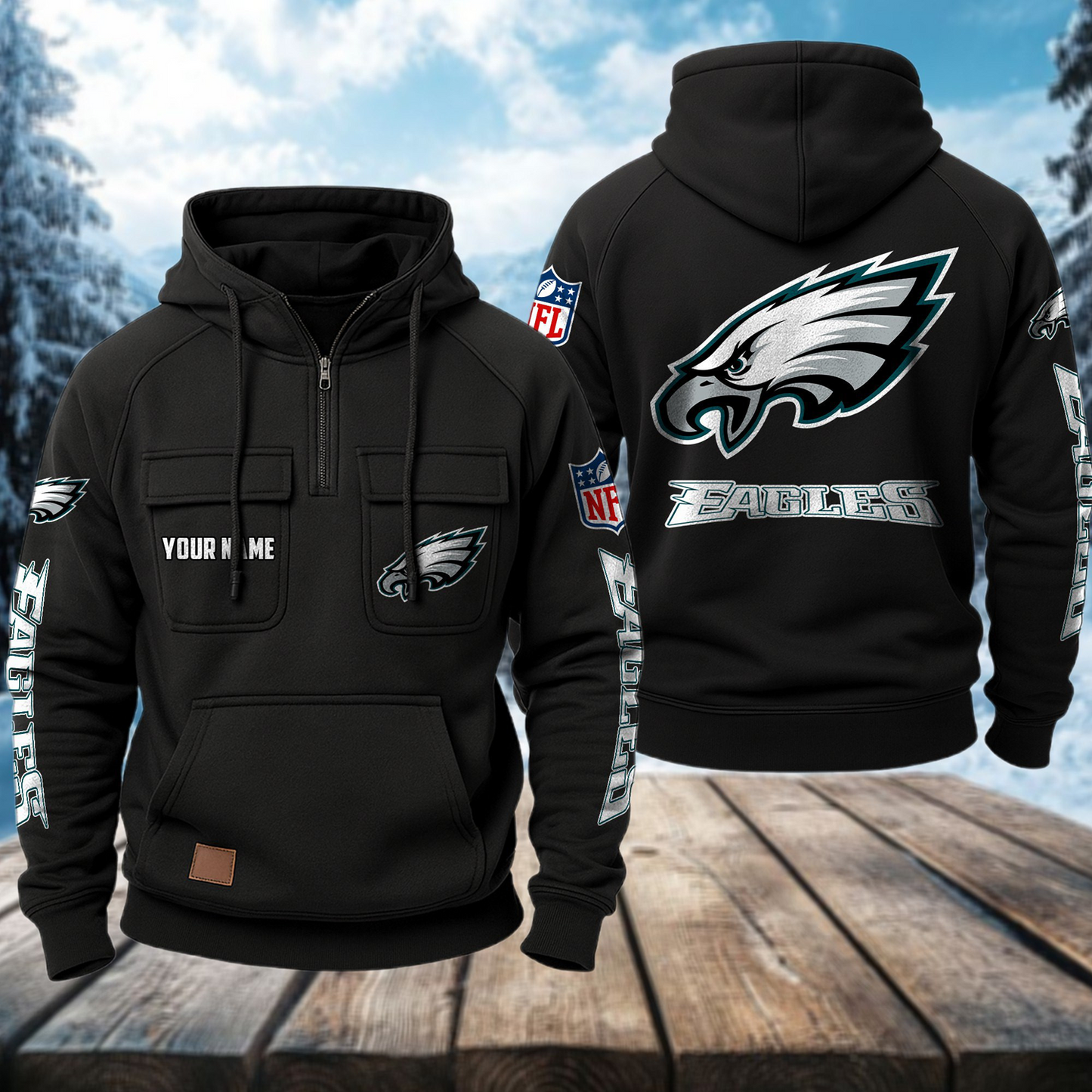 PHI x NFL Premium Hoodie DATND TANTD